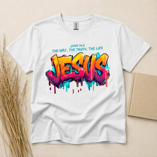 Heavy Cotton™ T-Shirt | Jesus - John 14:6 the way, the truth, the life