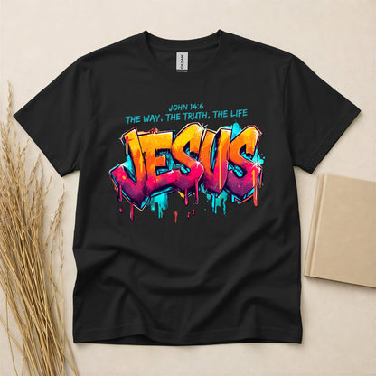 Heavy Cotton™ T-Shirt | Jesus - John 14:6  the way, the truth, the life