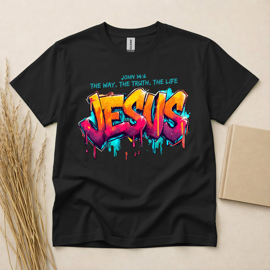 Heavy Cotton™ T-Shirt | Jesus - John 14:6  the way, the truth, the life