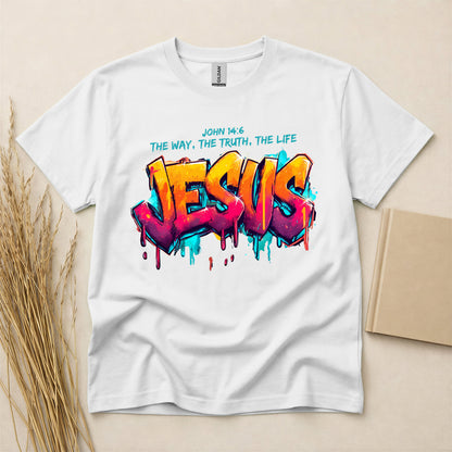 Heavy Cotton™ T-Shirt | Jesus - John 14:6  the way, the truth, the life