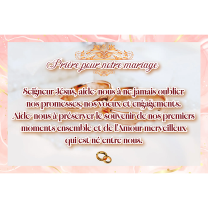 Toile - Prière pour notre mariage (Épouse)