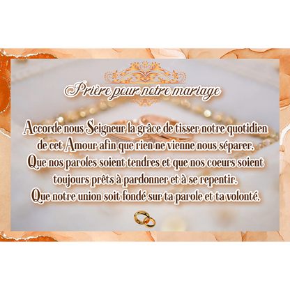 Toile - Prière pour notre mariage (Époux)