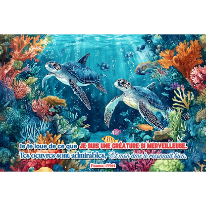 Toile - Une créature merveilleuse, psaume 139:14